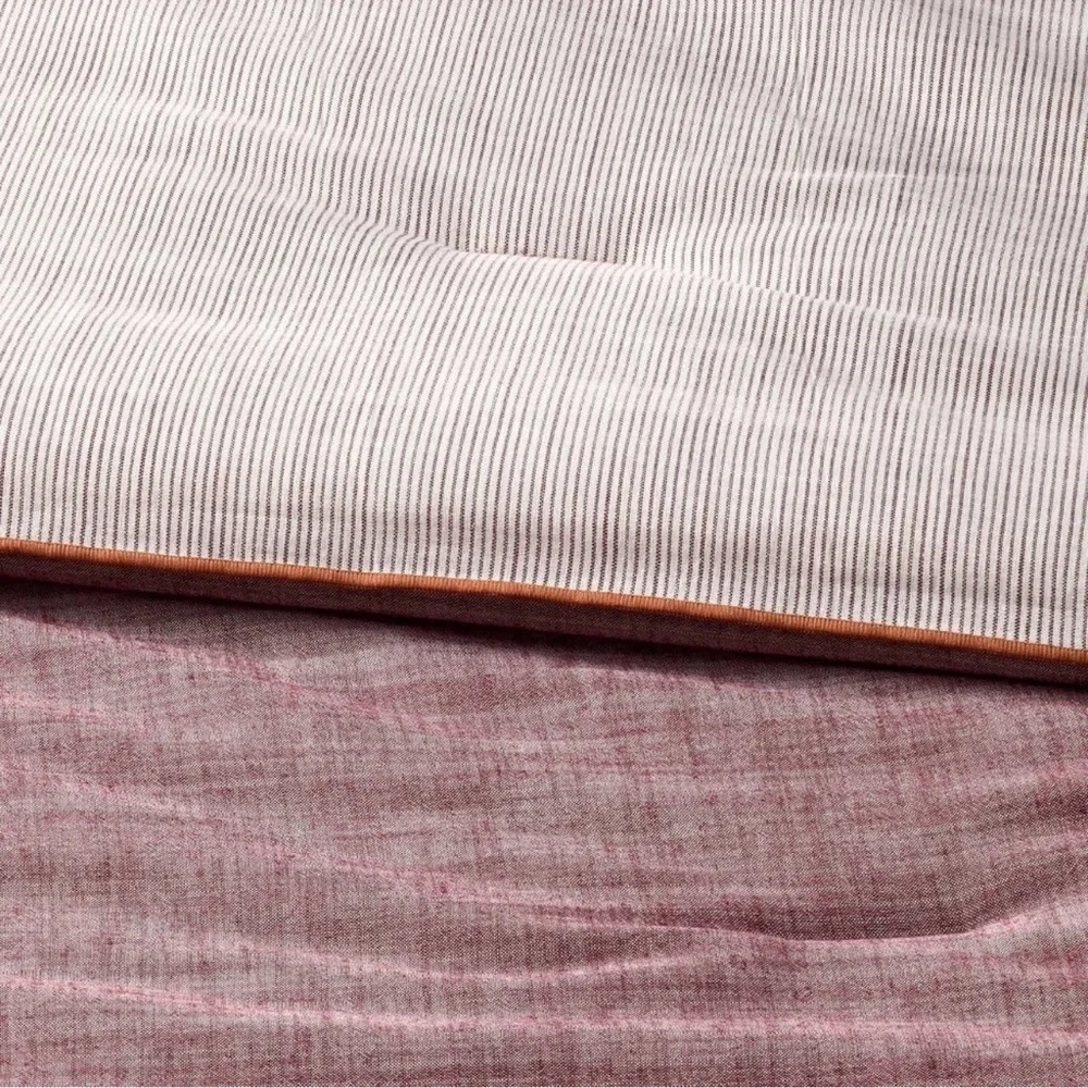 Hearth & Hand 3pc Burgundy Full/Queen Reversible Comforter Set w/ Shams NEW